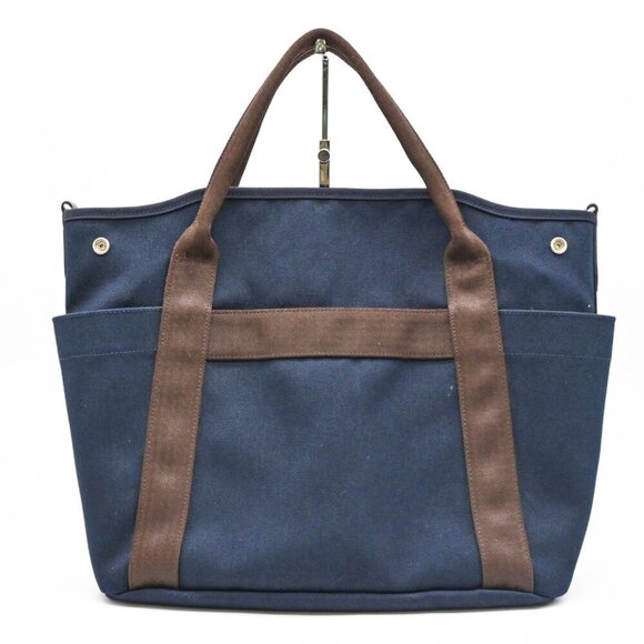 HERMES Navy Tote Bag - Picture 3 of 16